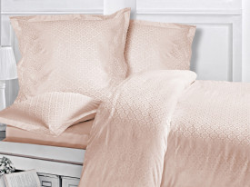 Lenjerii bumbac saten MONTE PINK/160x200 LUXURY PREMIUM