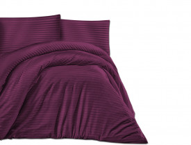 Satin Lenjerie de pat CIZGILI VIOLET/180x200 EXCLUSIVE