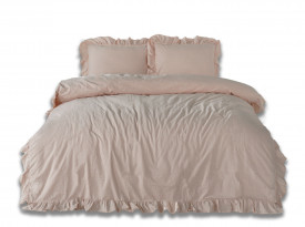 Lenjerie de pat CAMELLO ROSES/200x220(P) STONEWASHED
