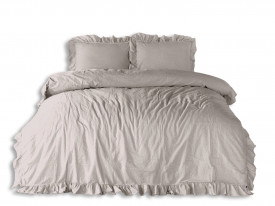 Lenjerie de pat NATURAL CREAM/160x200(P) STONEWASHED