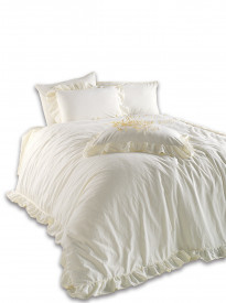Lenjerie de pat SNOW WHITE/160x200(P) STONEWASHED