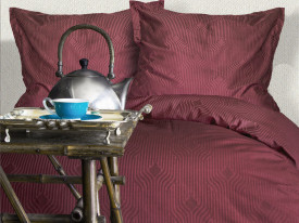Lenjerii bumbac saten BOTILO CLARET/220x200 LUXURY PREMIUM