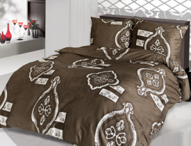 Satin Lenjerie de pat NOBLE BROWN/200x220 EXCLUSIVE