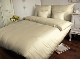 Lenjerie de pat bumbac satinat CREAM 155/200x220