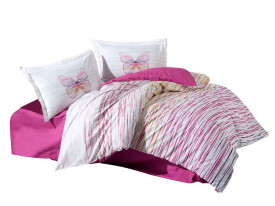Lenjerie de pat ELDORA FUCHSIA 200x220 Hobby