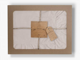 Lenjerie de pat NATURAL CREAM/160x200(P) STONEWASHED