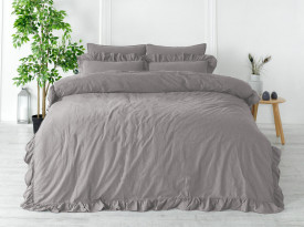 Lenjerie de pat OPAL GREY/200x220(P) STONEWASHED