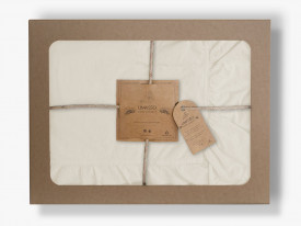 Lenjerie de pat SNOW WHITE/160x200(P) STONEWASHED