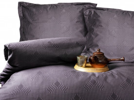 Lenjerii bumbac saten BOTILO GREY/160x200 LUXURY PREMIUM