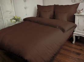 Lenjerie de pat bumbac satinat CHOCOLATE 80053/200x220