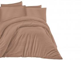 Satin Lenjerie de pat CIZGILI CINNAMON/180x200 EXCLUSIVE
