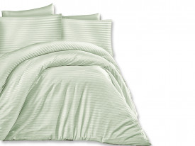 Satin Lenjerie de pat CIZGILI MINT/200x220 EXCLUSIVE