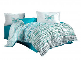 Lenjerie de pat ELDORA TURQUOISE 200x220 Hobby