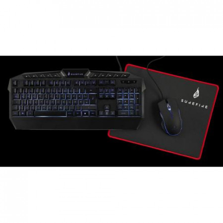 SUREFIRE KingPin Gaming Combo Set (QWERTZ/7-Button RGB/Mouse Pad)