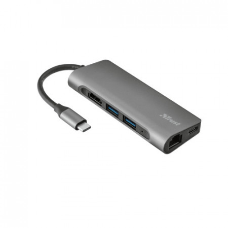 TRUST Dalyx Aluminium 7-in-1 USB-C Multi-port Adapter