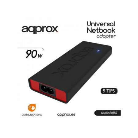 Approx APPROX 90W POWER AUT. NOTEBOOK ADAP. 10 TIPS SLIM BK