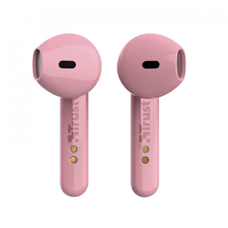 Casti bluetooth Trust Primo Touch NM 23782, comenzi tactile, Roz