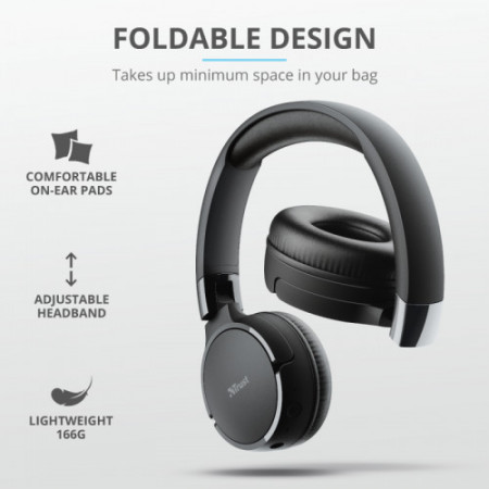 TRUST Zena Bluetooth Wireless Headphones