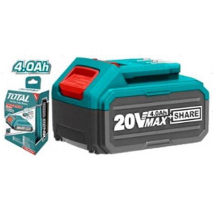 Acumulator Li-Ion Total, 20 V, 4 Ah, indicator LED, NM/ TFBLI2002, Turcoaz
