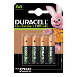 Acumulatori Duracell AAK4, R6, 2500mAh, 4 buc, NM/ 4.D.0.C, Negru-Bronz