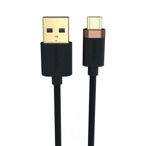 Cablu Duracell USB-A to Lightning C89 1 metru, Negru