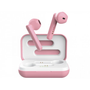 Casti bluetooth Trust Primo Touch NM 23782, comenzi tactile, Roz