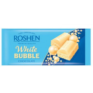 Ciocolata alba aerata Roshen White Bubble 80g, NM21906