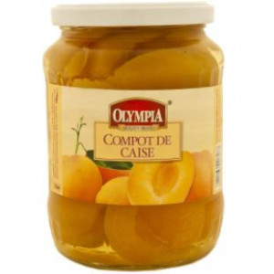 Compot de caise din jumatati ,decojite Olympia 720g, NM22388