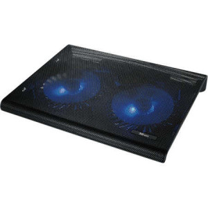 Cooler laptop Trust Azul, 17.3 inch, 2 ventilatoare, iluminare LED, NM/ 20104, Negru