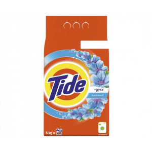 Detergent automat pudra Tide 2 in 1 Lenor Touch, 60 spalari, 6 kg, Portocaliu