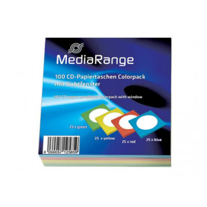 MediaRange CD Paperbag Colorpack 100pack