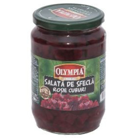 Salata de sfecla rosie, cuburi Olymplia 720g, NM22404