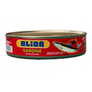 Sardine in sos de tomate Blida 215g, NM26280