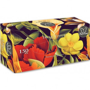 Servetele faciale pop-up Papilion Premium, 2 straturi, 21 x 18 cm, 150 buc, Alb