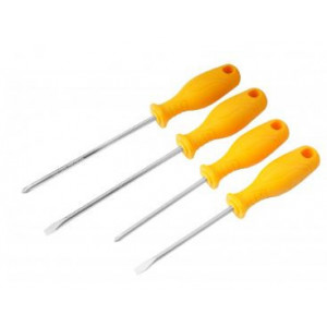 Set de surubelnite Tolsen 4 bucati, maner ergonomic cu design patentat, varf magnetic, NM/ TL-20737, Galben