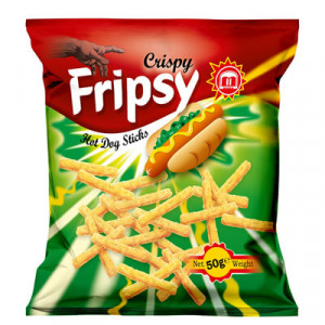 Snack Fripsy cu aroma de hot dog 50g, NM25756