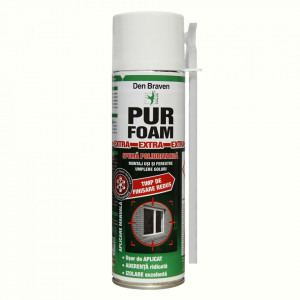 Spuma poliuretanica manuala Den Braven, 700 ml, PU369237NM, Verde