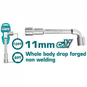 TOTAL - Cheie tubulara tip L - 11mm (INDUSTRIAL)