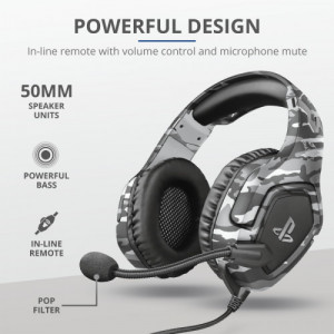 TRUST GXT 488 Forze-G PS4 Gaming Headset PlayStation official licensed product - grey