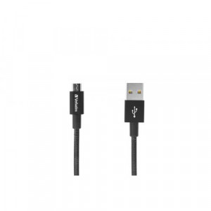 VERBATIM Micro B USB Cable Sync & Charge 100cm Black