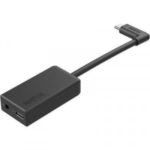 Adaptor microfon 3.5mm GoPro, 106 dB stereo analog-to-digital converter, NM/ AAMIC-001, Negru