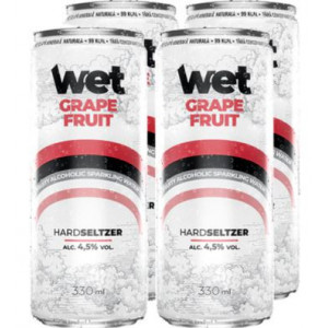 Bautura alcoolica fructata Aqua Wet Grapefruit 4 x 330ml, NM23543