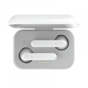 Casti bluetooth Trust Primo Touch NM 23783, comenzi tactile, Alb