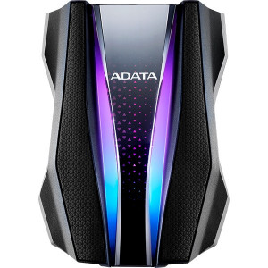 HDD portabil Adata HD770G, 2TB, RGB, 2.5", USB 3.2, Negru