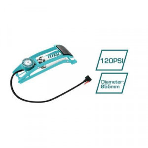 Pompa auto cu manometru Total TMPP5511NM, lungime 60 cm, dimensiune 55 x 120 mm, Verde