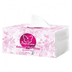 Servetele faciale pop-up Papilion Eco in nylon, 2 straturi, 250 buc, Alb