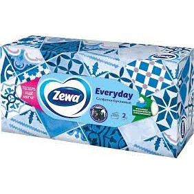 Servetele faciale pop-up Zewa Evryday, 2 straturi, 100 buc, Alb