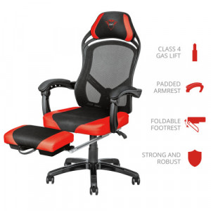 TRUST GXT 706 Rona Gaming Chair with footrest