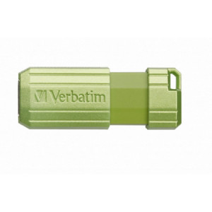 USB Flash Drive Verbatim, SnG, 128GB, 2.0, PinStripe, Verde