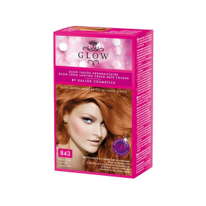 Vopsea de par Glow Kallos 40ml,nr.843 Roscat coral